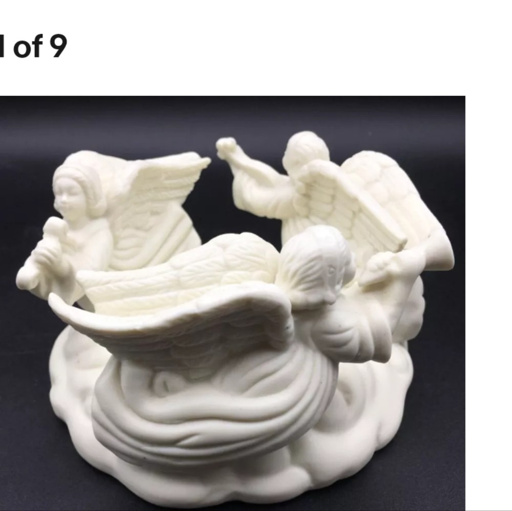 Avon Angel Pillar Candle Holder